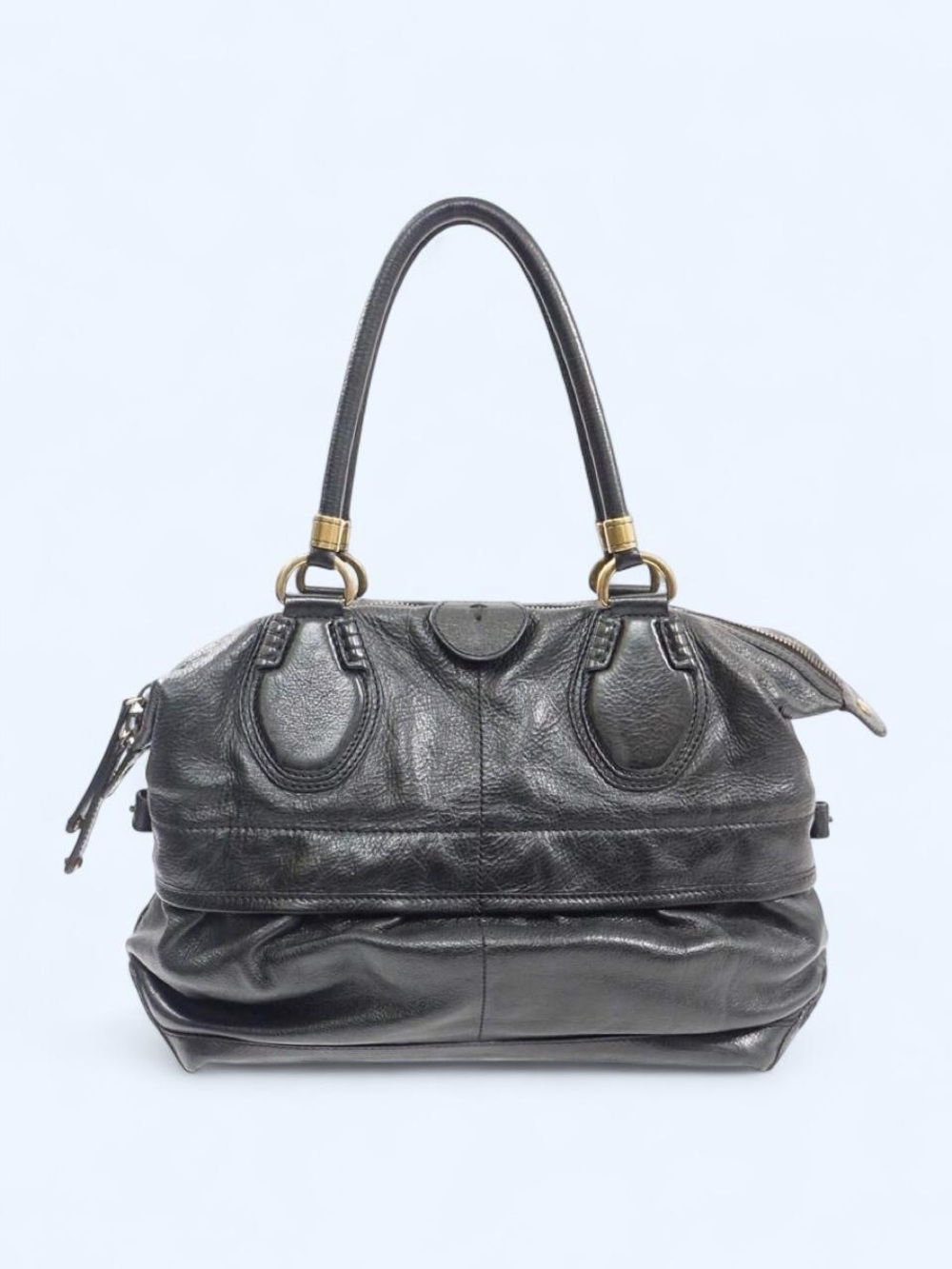 Authentic Vintage TOD’s black leather handbag purse